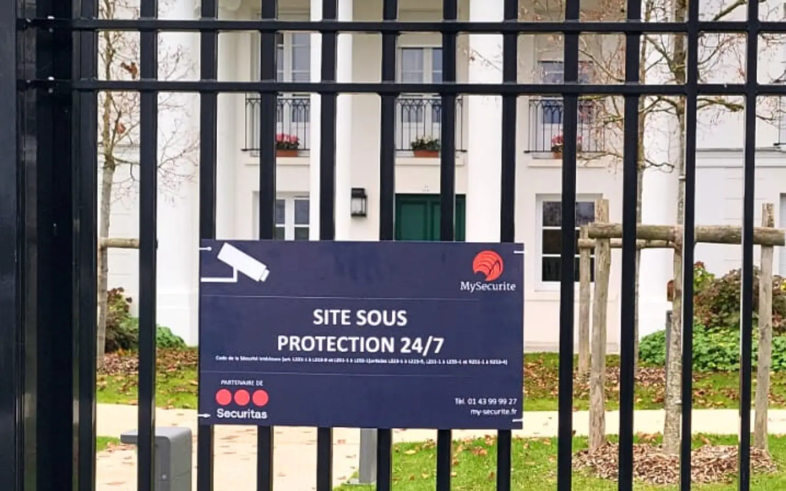 Panneau site sous protection 24/7 – Mysecurite